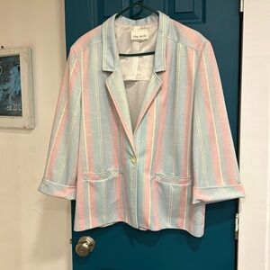 Vintage Lady Devon pasted striped blazer - 38